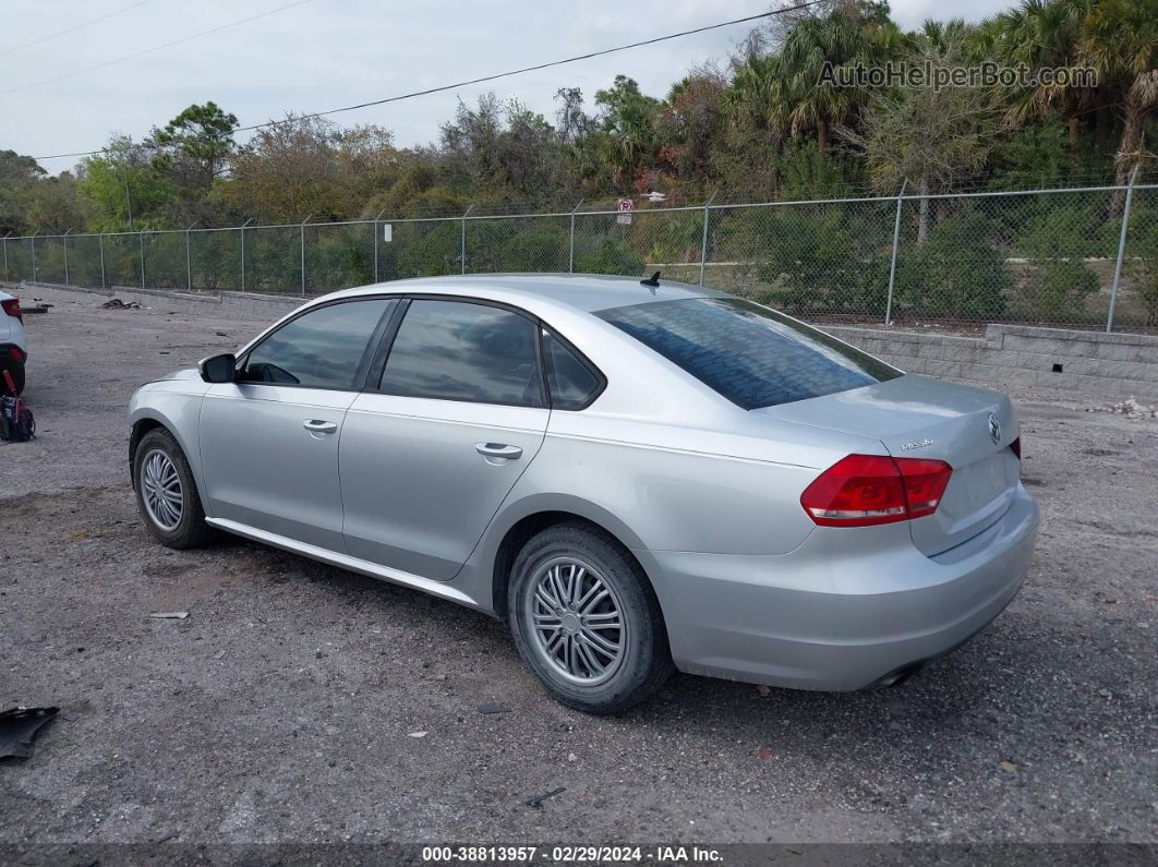 2015 Volkswagen Passat 1.8t S Серебряный vin: 1VWAS7A30FC068867