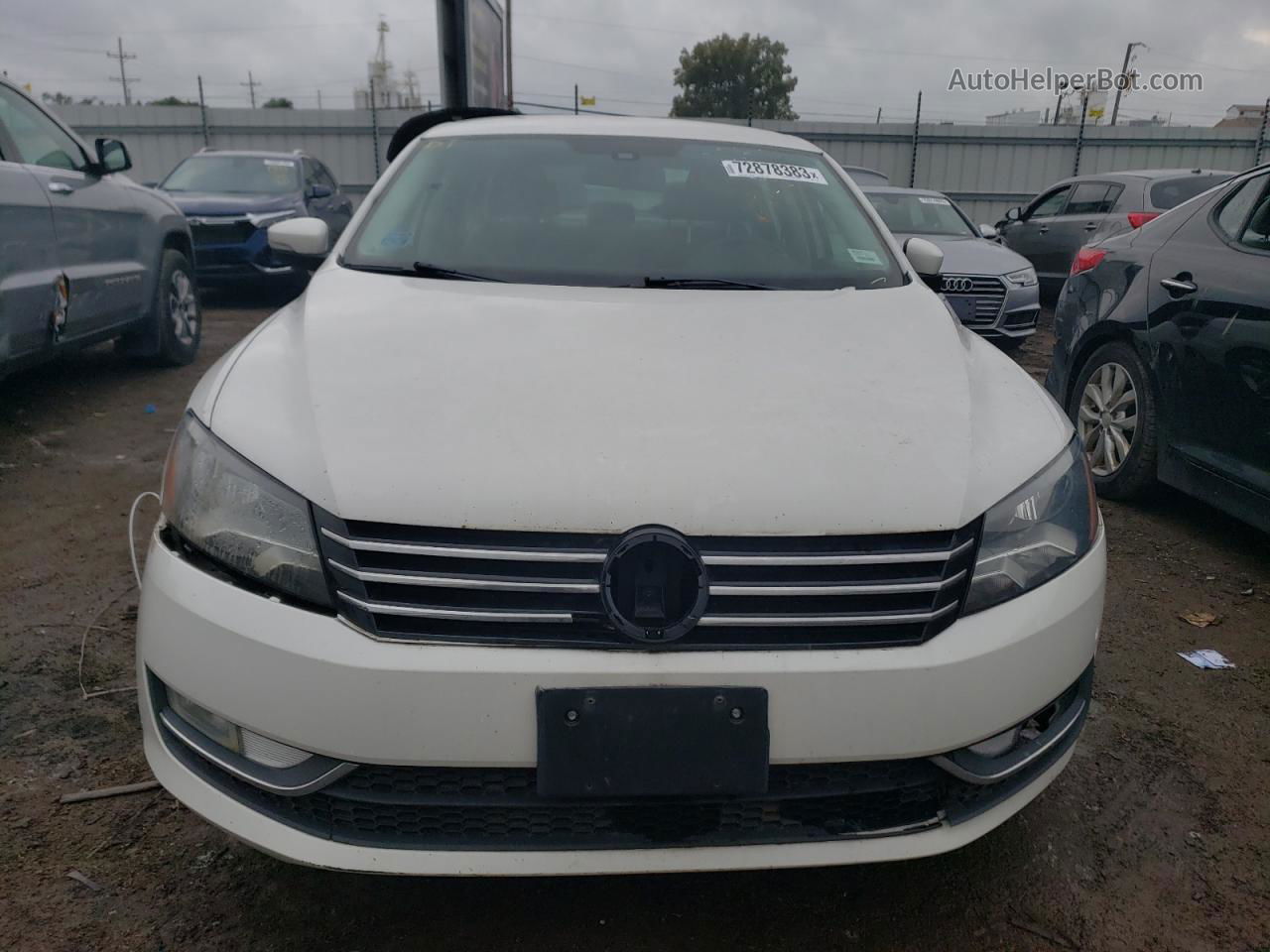 2015 Volkswagen Passat S White vin: 1VWAS7A30FC111569