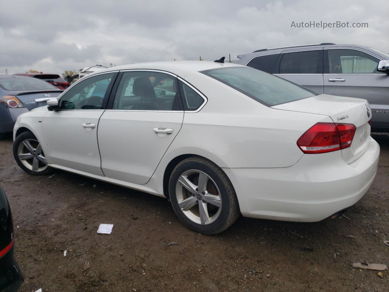 2015 Volkswagen Passat S White vin: 1VWAS7A30FC111569