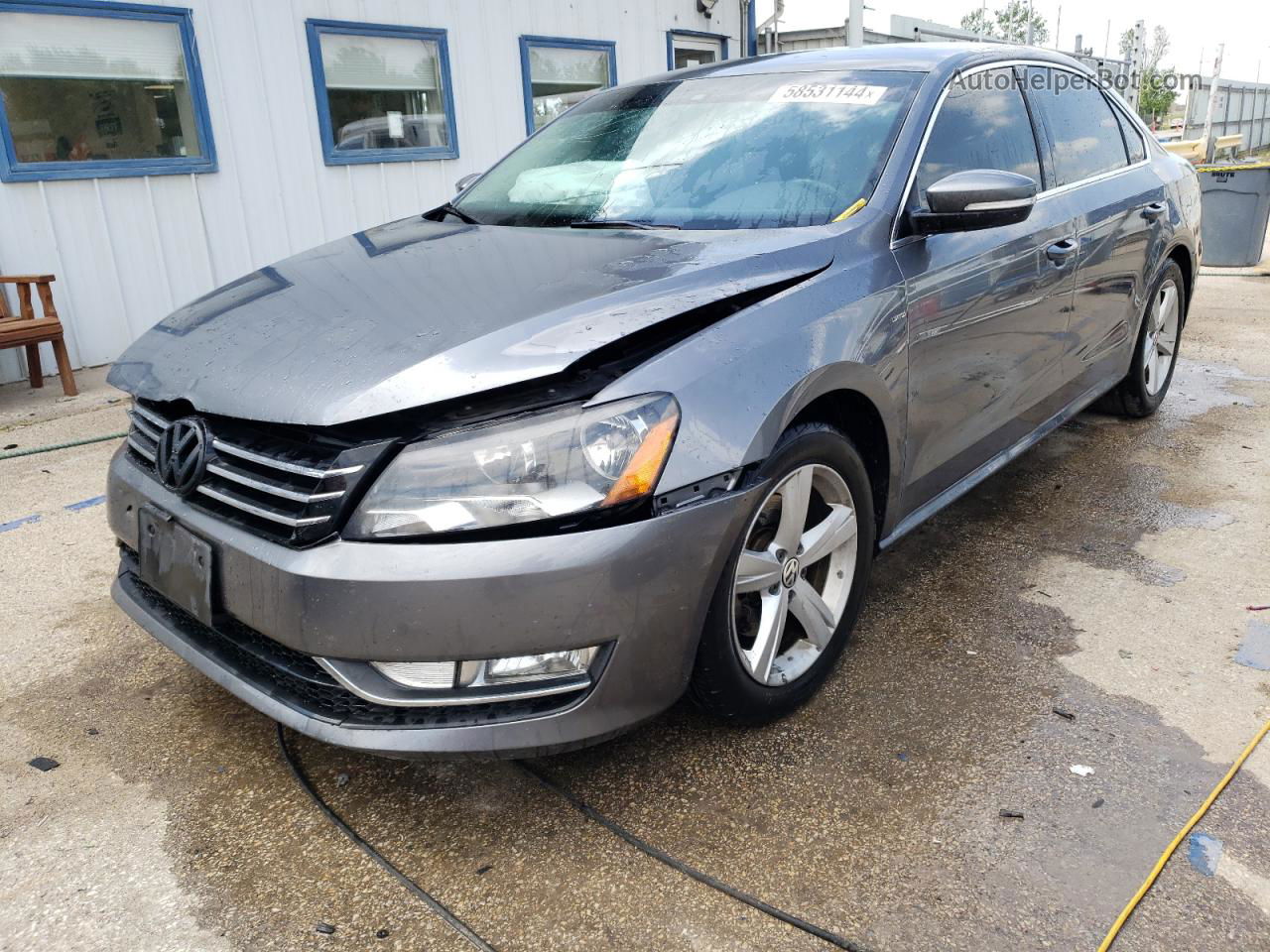 2015 Volkswagen Passat S Gray vin: 1VWAS7A30FC113578