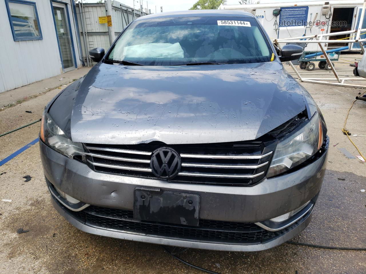 2015 Volkswagen Passat S Gray vin: 1VWAS7A30FC113578