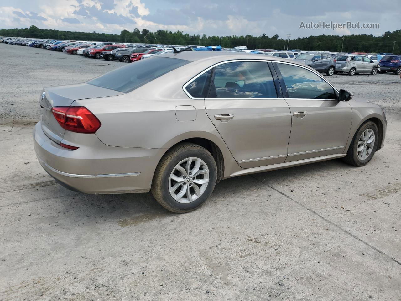 2016 Volkswagen Passat S Бежевый vin: 1VWAS7A30GC011893