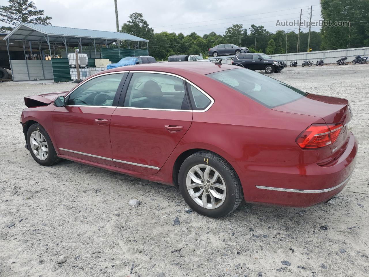 2016 Volkswagen Passat S Red vin: 1VWAS7A30GC023106