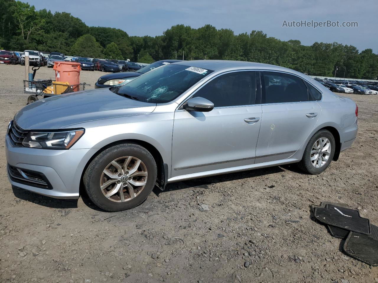 2016 Volkswagen Passat S Silver vin: 1VWAS7A30GC040794