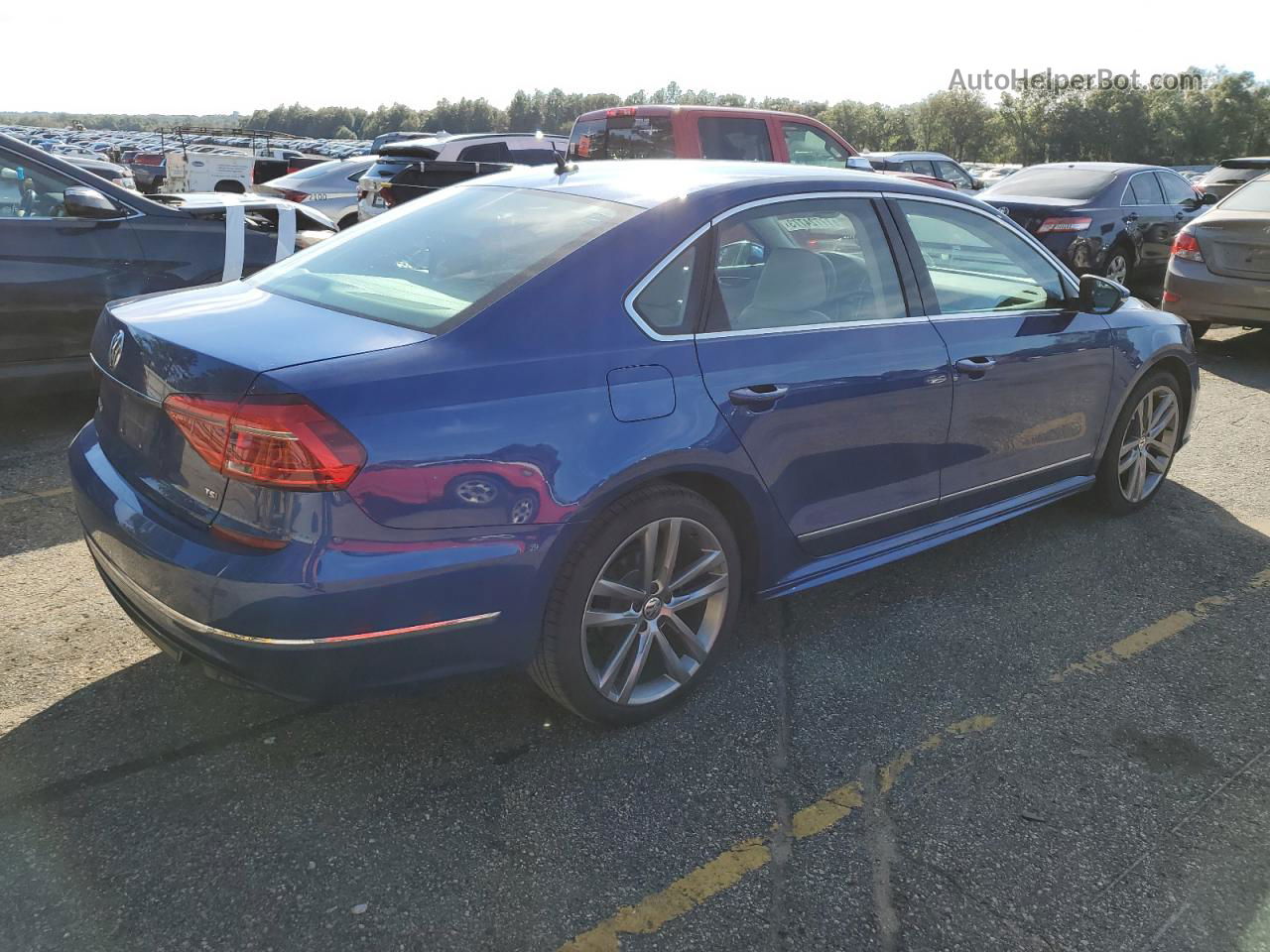 2016 Volkswagen Passat S Blue vin: 1VWAS7A30GC062939