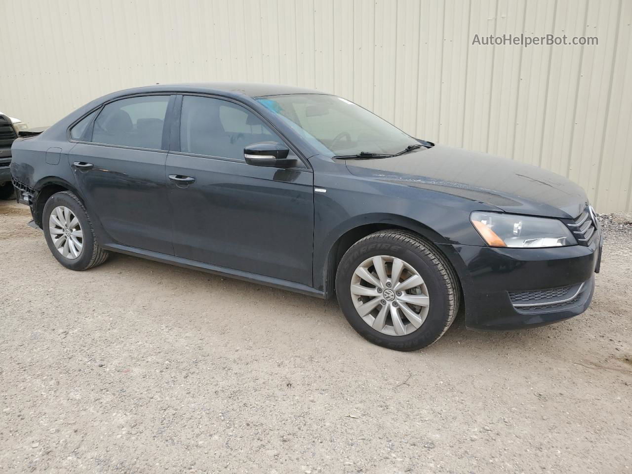 2015 Volkswagen Passat S Black vin: 1VWAS7A31FC014526