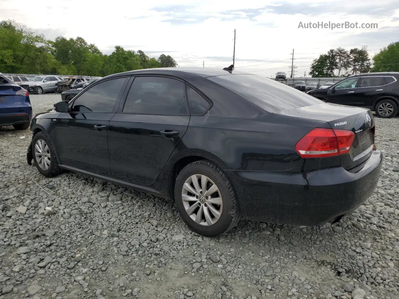 2015 Volkswagen Passat S Black vin: 1VWAS7A31FC015546