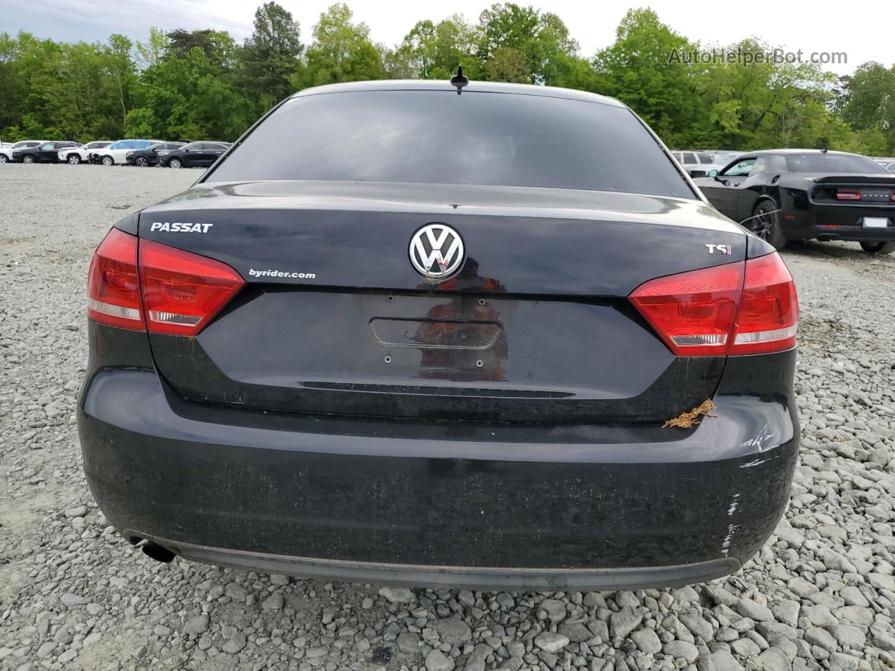 2015 Volkswagen Passat S Black vin: 1VWAS7A31FC015546