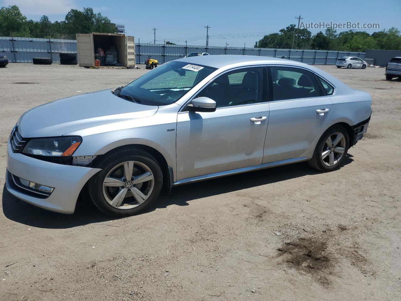 2015 Volkswagen Passat S Silver vin: 1VWAS7A31FC109586