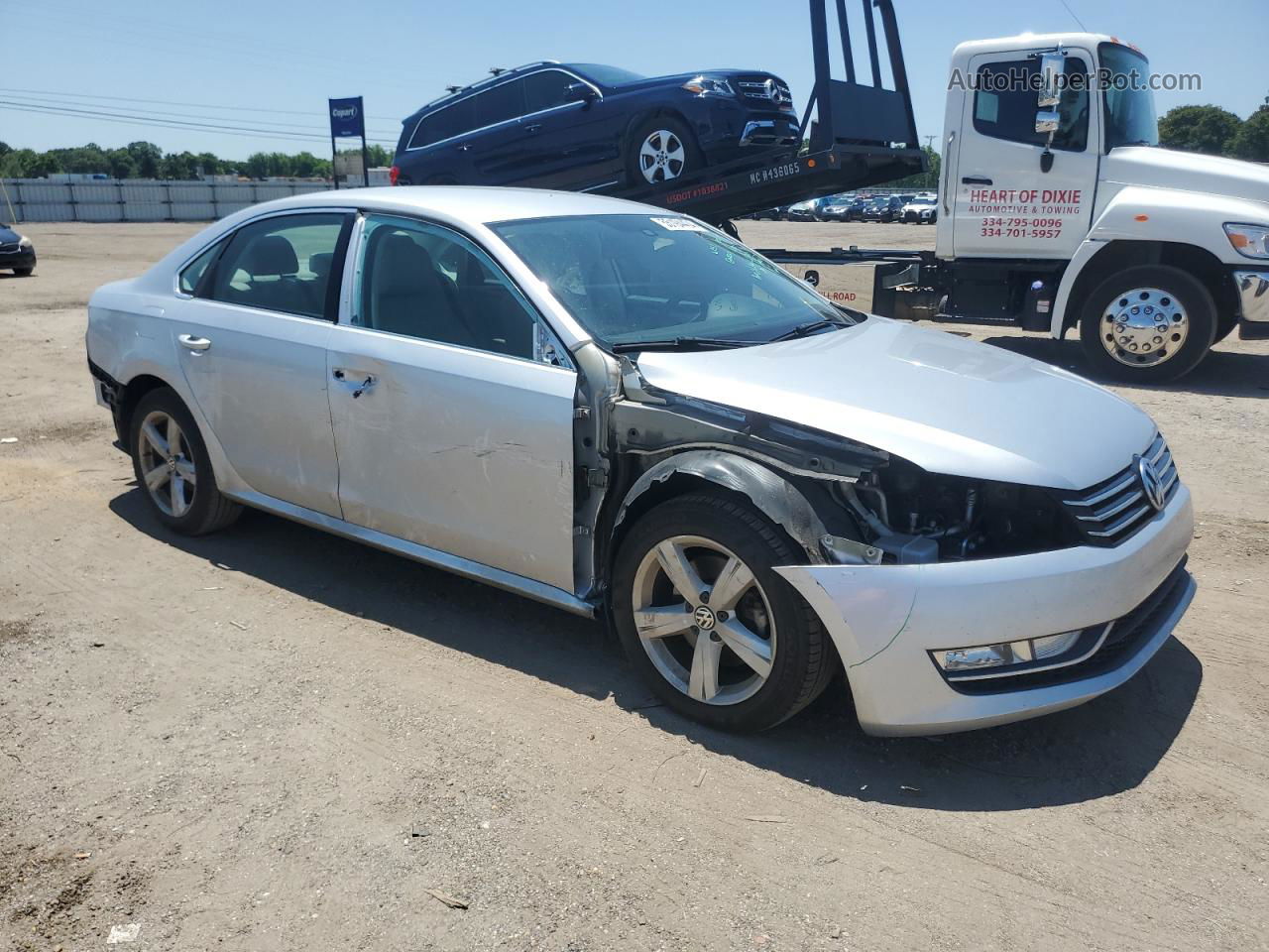 2015 Volkswagen Passat S Silver vin: 1VWAS7A31FC109586