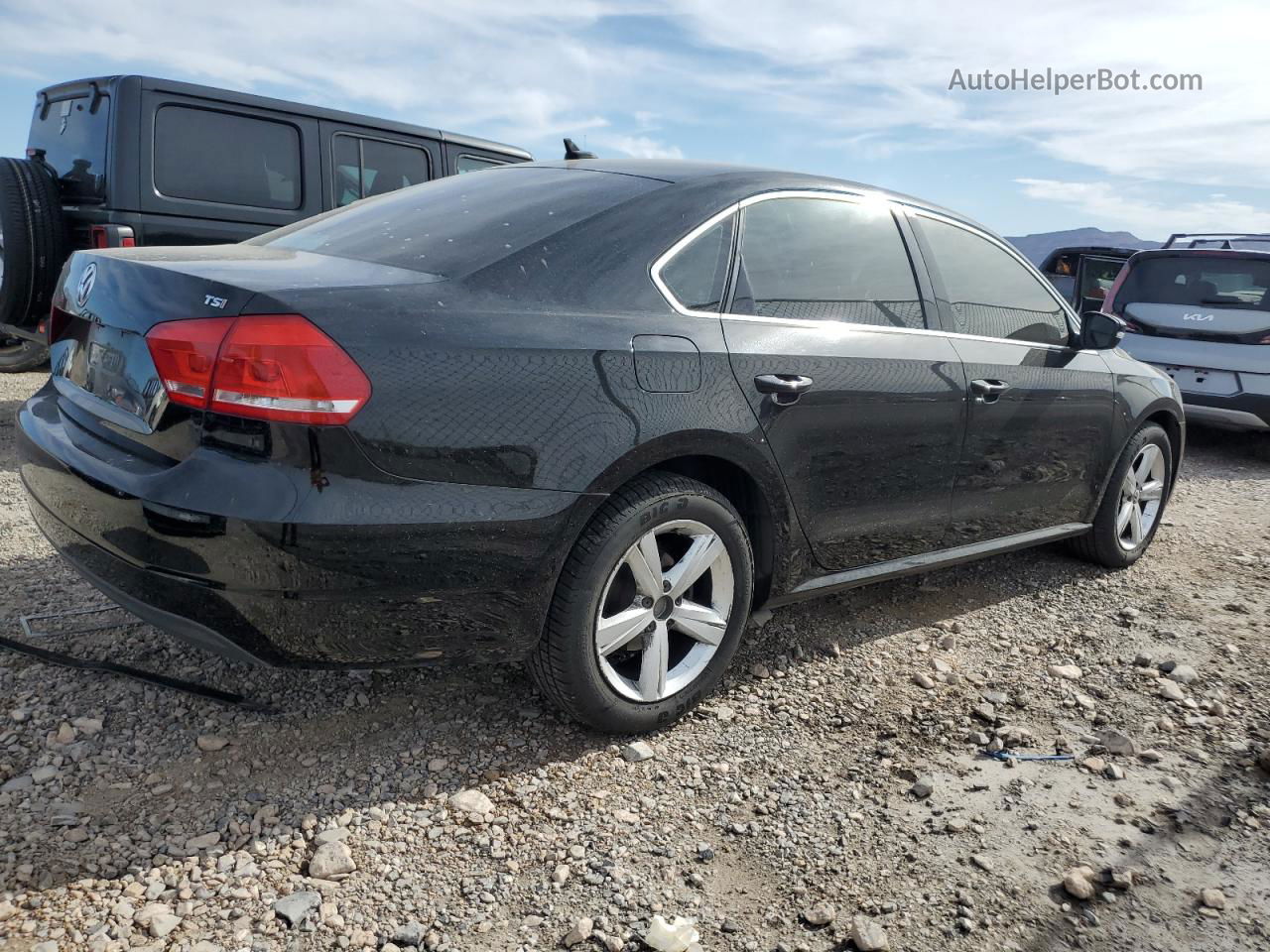 2015 Volkswagen Passat S Black vin: 1VWAS7A31FC117848