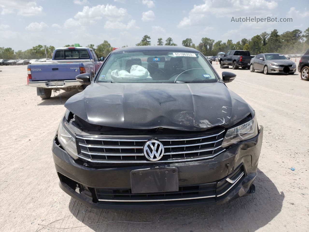 2016 Volkswagen Passat S Black vin: 1VWAS7A31GC037127