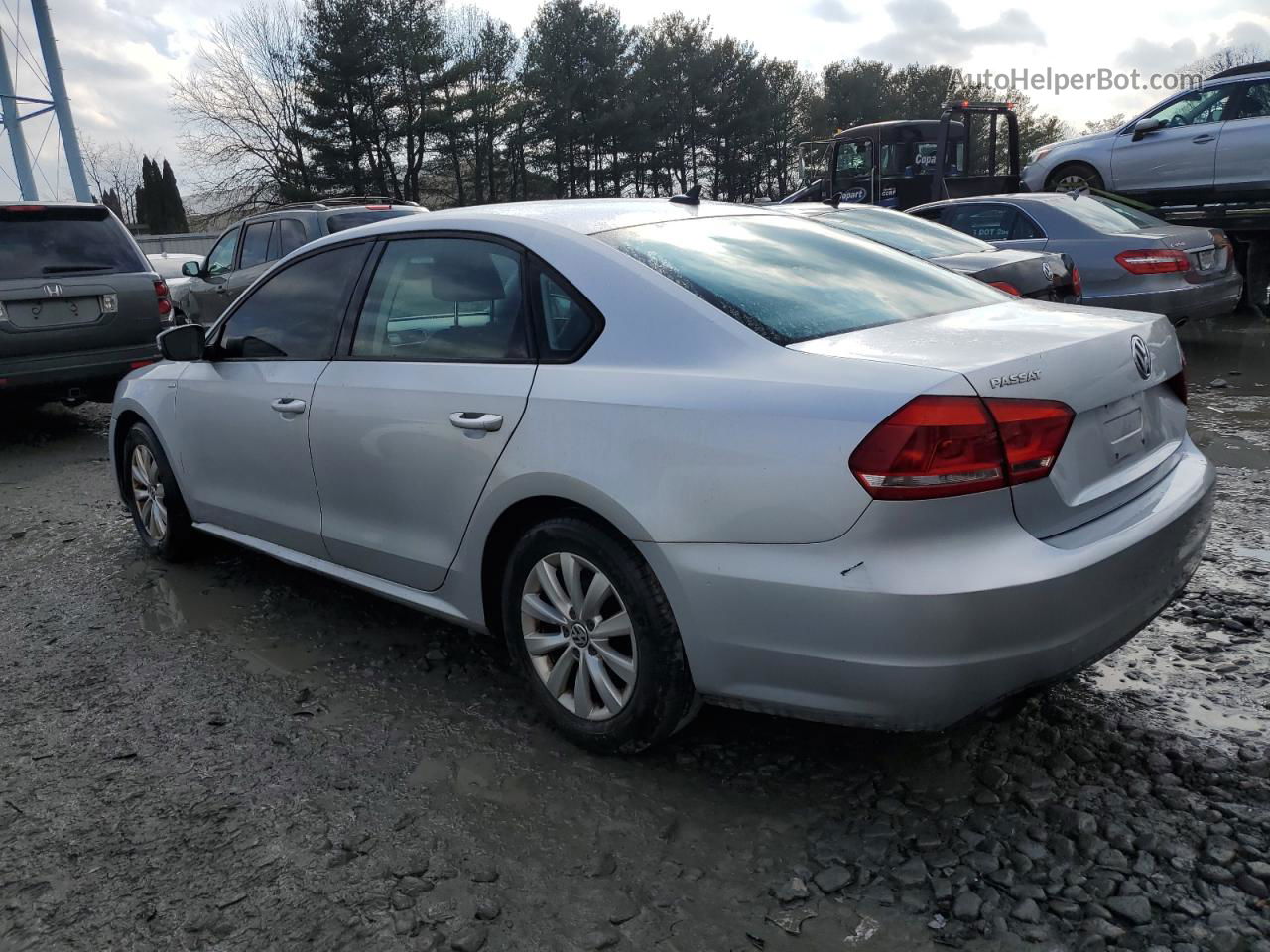 2015 Volkswagen Passat S Silver vin: 1VWAS7A32FC015412