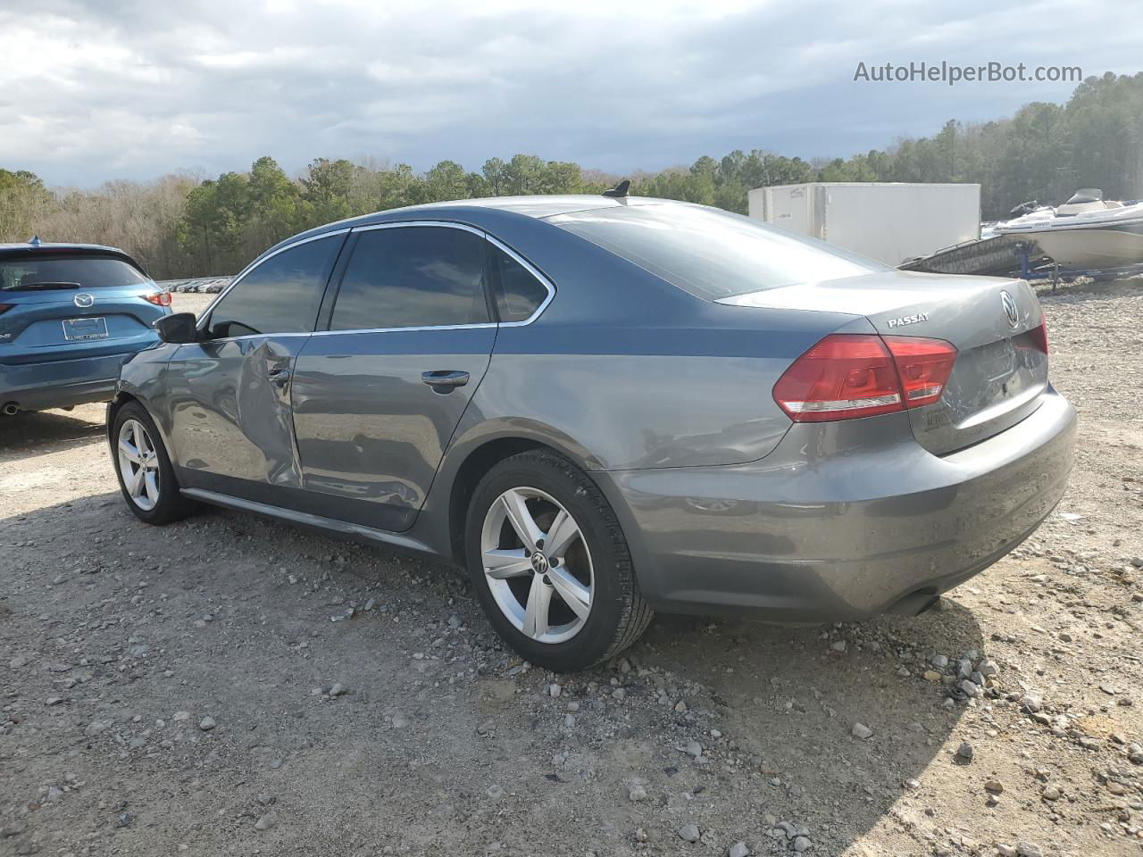 2015 Volkswagen Passat S Gray vin: 1VWAS7A32FC098498