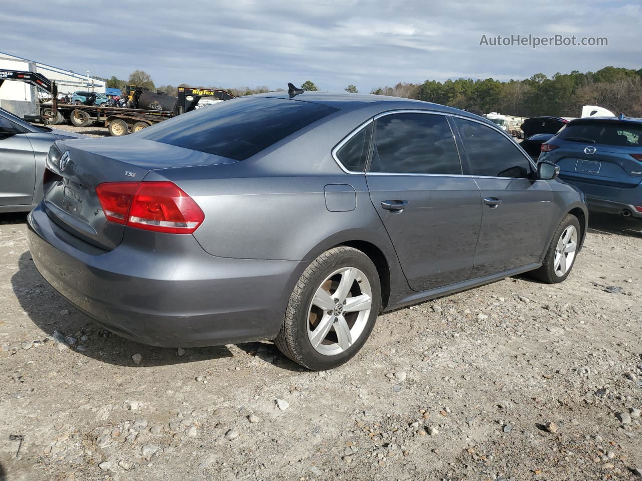 2015 Volkswagen Passat S Gray vin: 1VWAS7A32FC098498