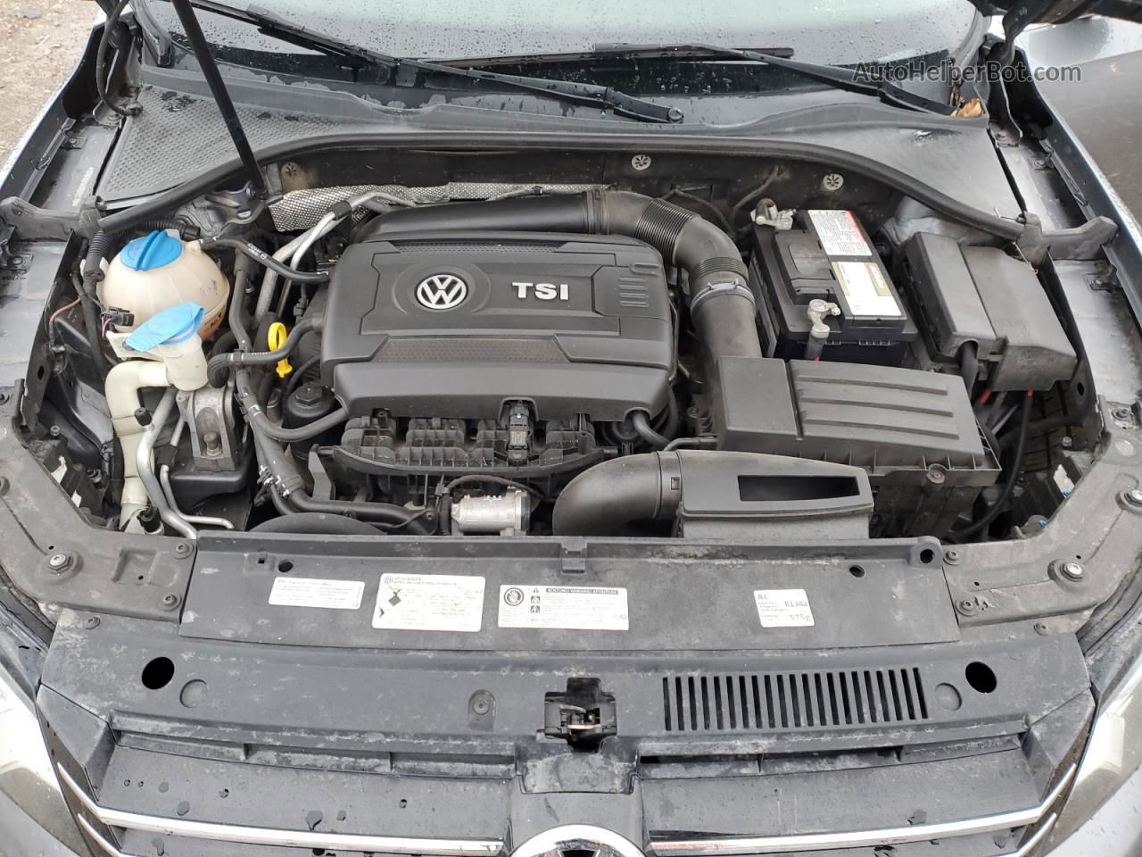 2014 Volkswagen Passat S Серый vin: 1VWAS7A33EC031150