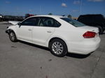 2014 Volkswagen Passat S White vin: 1VWAS7A33EC064097