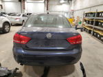 2015 Volkswagen Passat S Синий vin: 1VWAS7A33FC116555