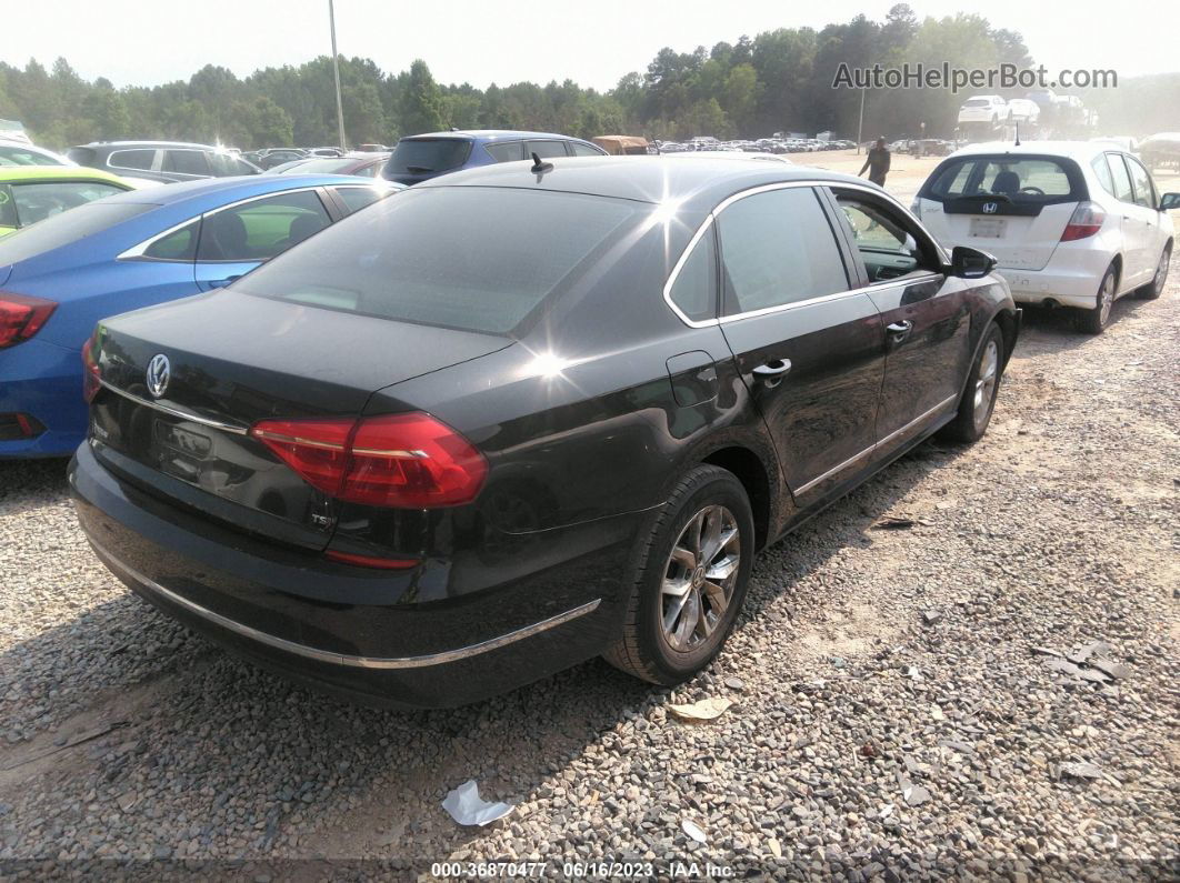 2016 Volkswagen Passat 1.8t S Black vin: 1VWAS7A33GC015209