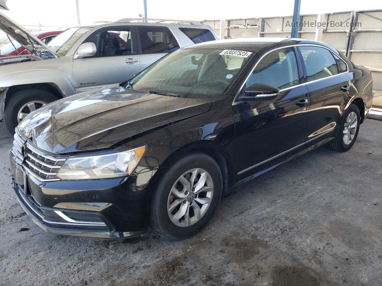 2016 Volkswagen Passat S Black vin: 1VWAS7A33GC041390