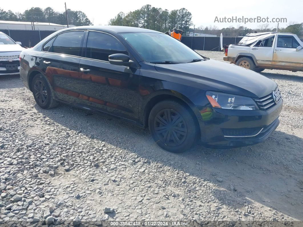 2015 Volkswagen Passat 1.8t S Black vin: 1VWAS7A34FC066247