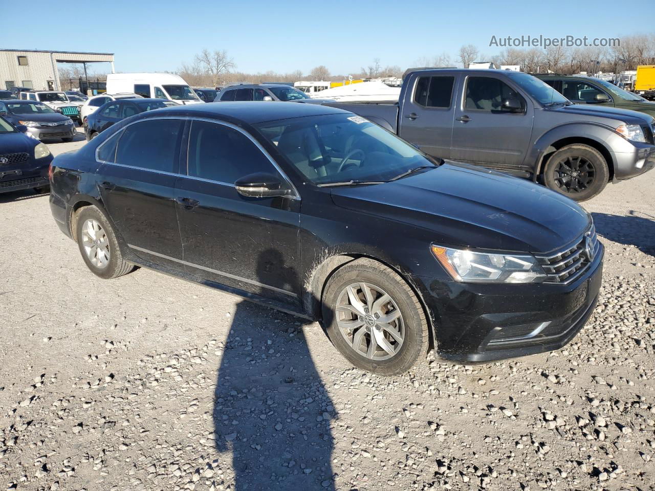 2016 Volkswagen Passat S Black vin: 1VWAS7A34GC025666