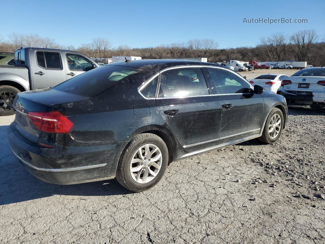 2016 Volkswagen Passat S Black vin: 1VWAS7A34GC025666