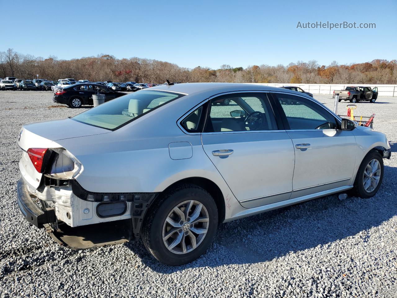 2016 Volkswagen Passat S Silver vin: 1VWAS7A34GC029667