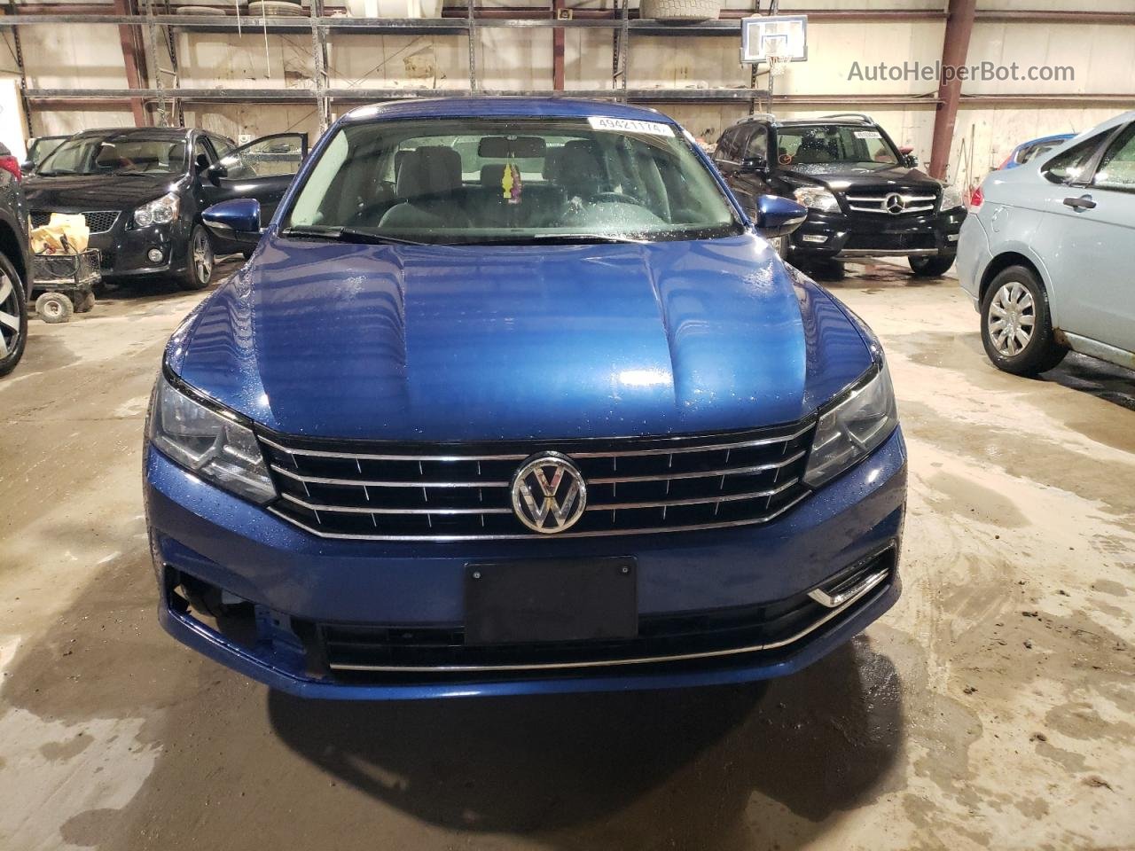 2016 Volkswagen Passat S Blue vin: 1VWAS7A34GC066797