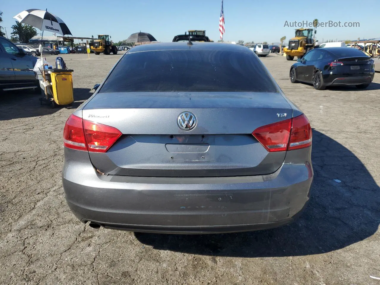 2015 Volkswagen Passat S Gray vin: 1VWAS7A35FC063020