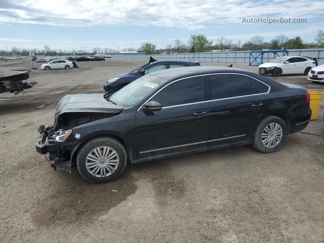 2016 Volkswagen Passat S Black vin: 1VWAS7A35GC010254