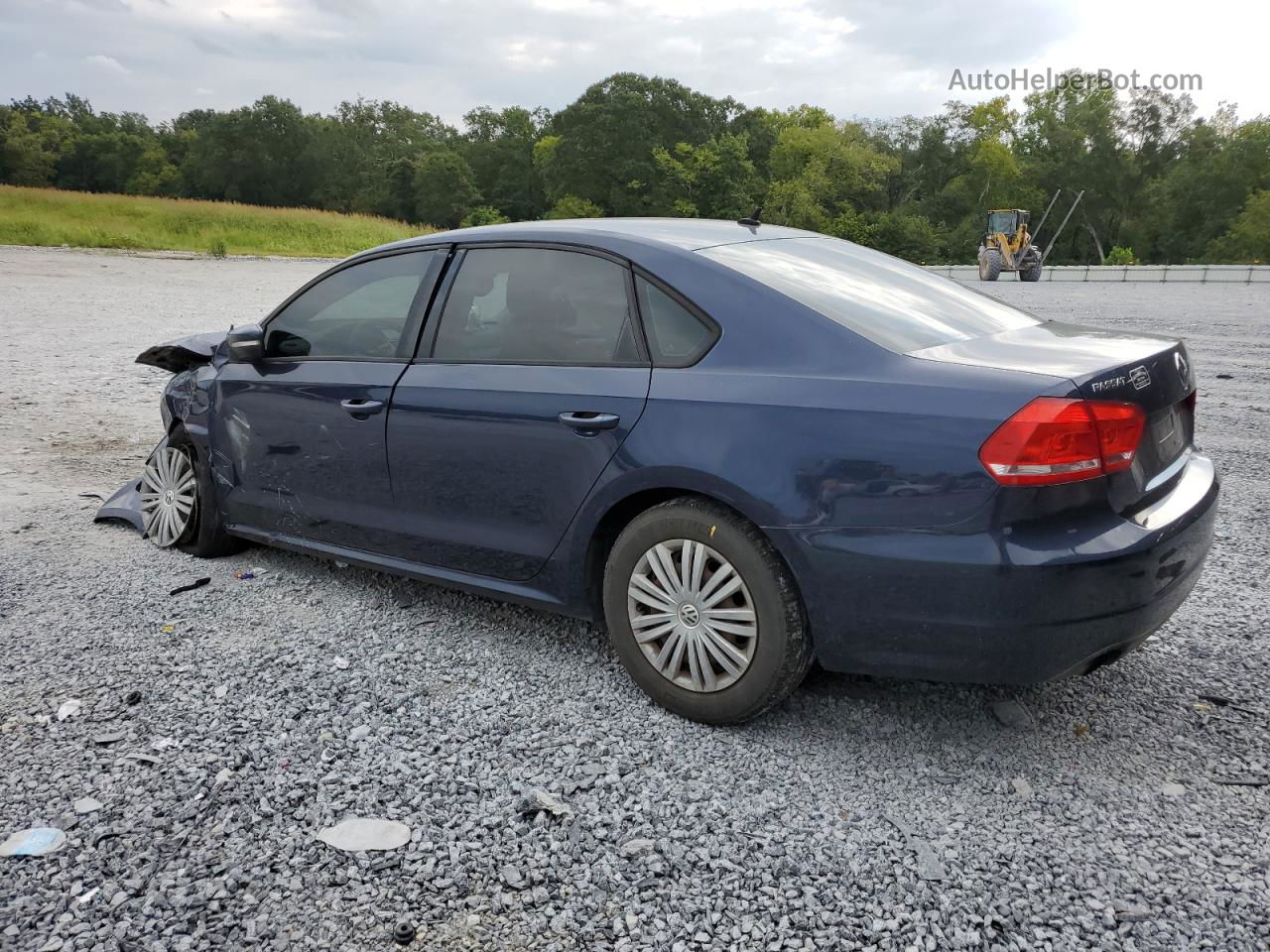 2014 Volkswagen Passat S Blue vin: 1VWAS7A36EC104379