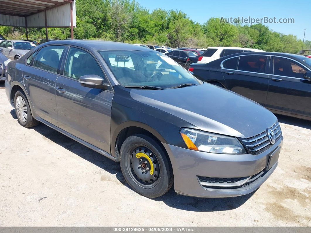 2015 Volkswagen Passat 1.8t S Gray vin: 1VWAS7A36FC029913