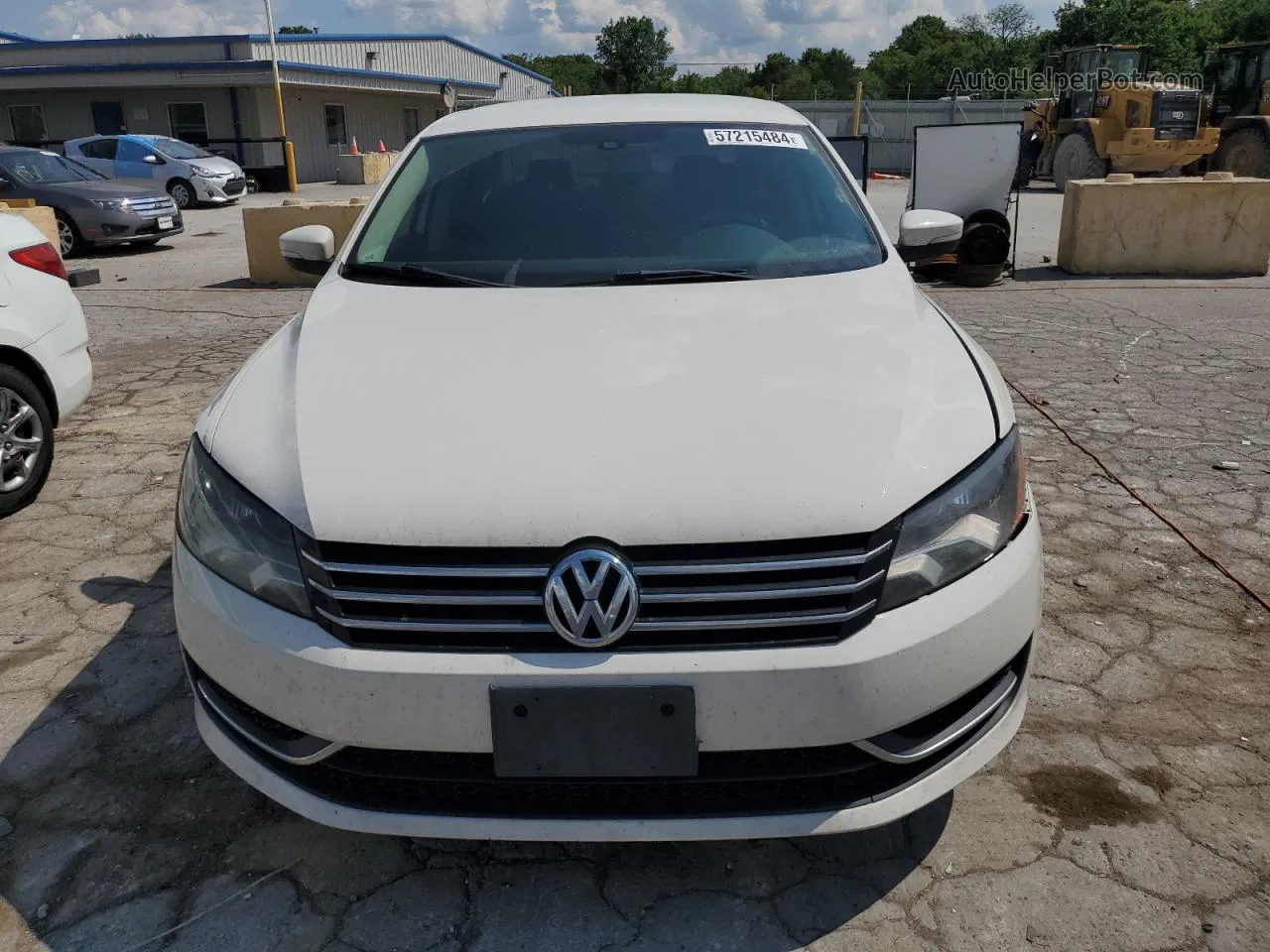 2015 Volkswagen Passat S White vin: 1VWAS7A36FC096348