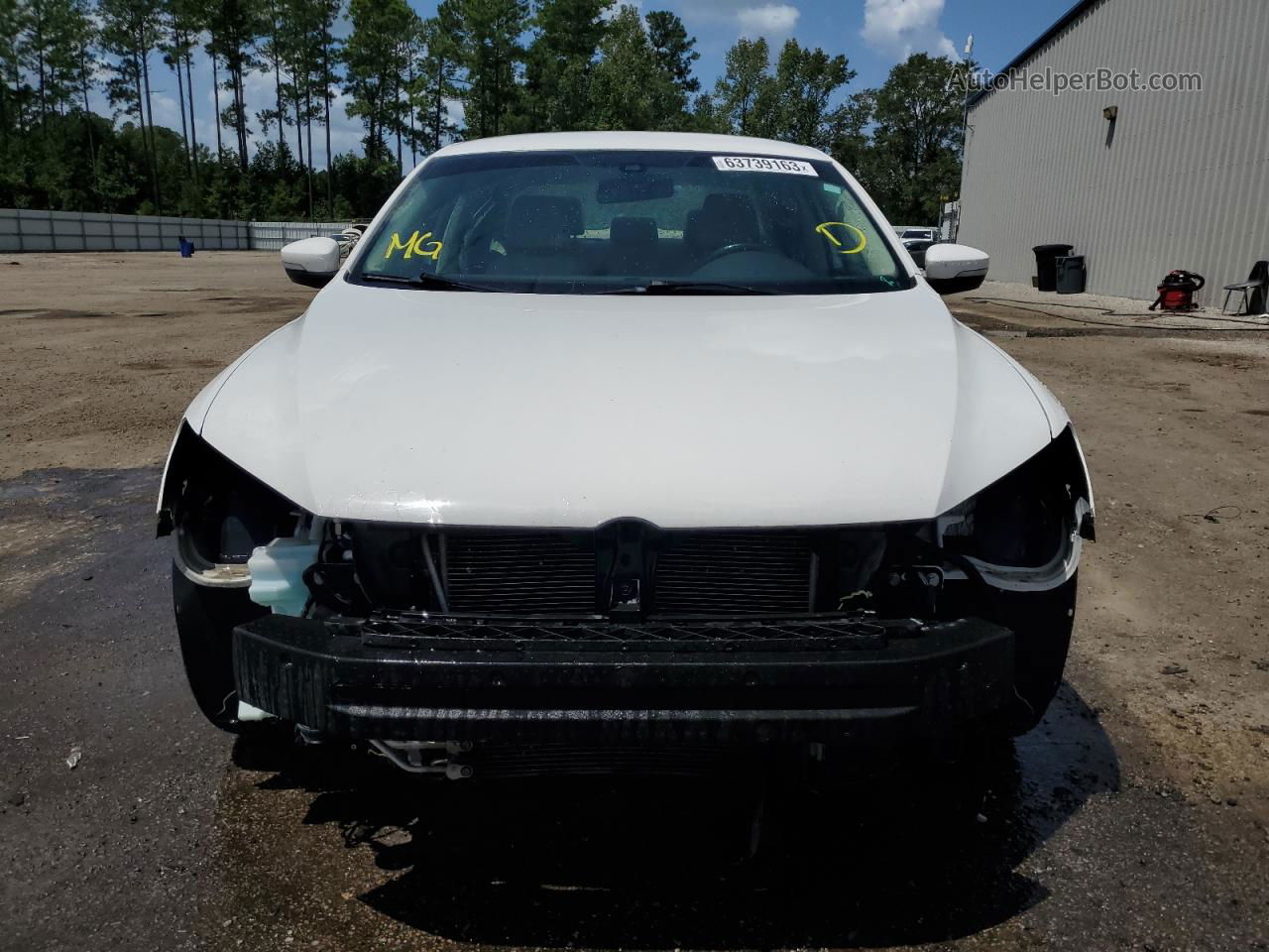 2015 Volkswagen Passat S White vin: 1VWAS7A36FC116131