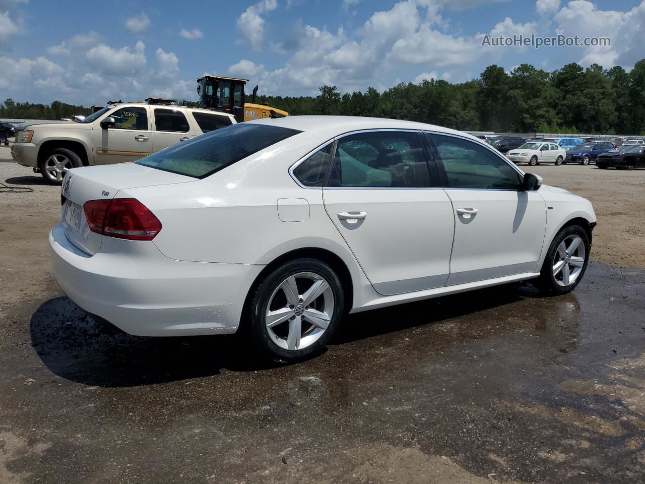 2015 Volkswagen Passat S White vin: 1VWAS7A36FC116131