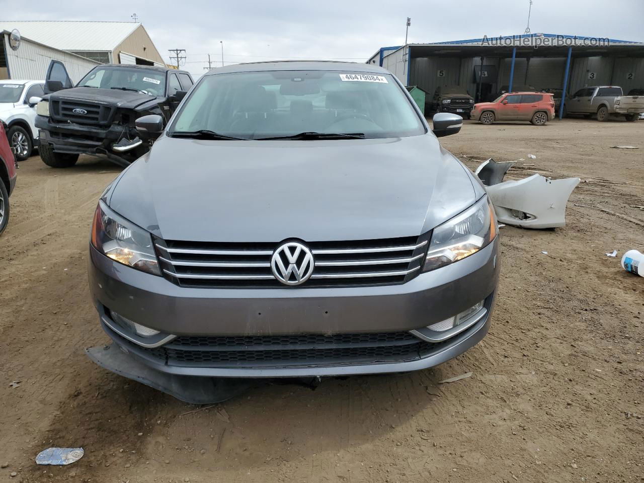 2015 Volkswagen Passat S Серый vin: 1VWAS7A36FC118123