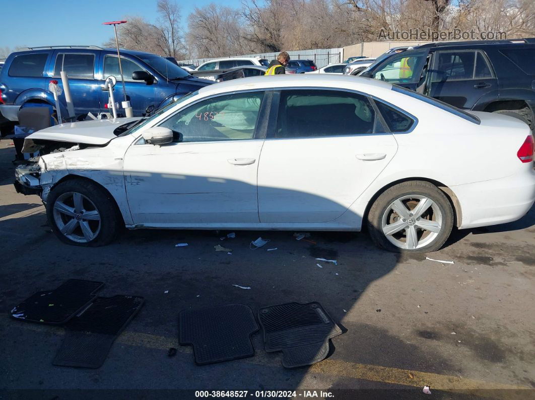 2014 Volkswagen Passat 1.8t Wolfsburg Edition White vin: 1VWAS7A37EC025500