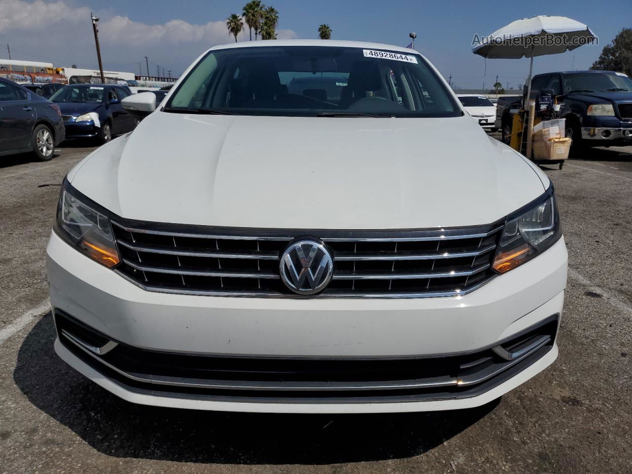 2016 Volkswagen Passat S White vin: 1VWAS7A37GC055597