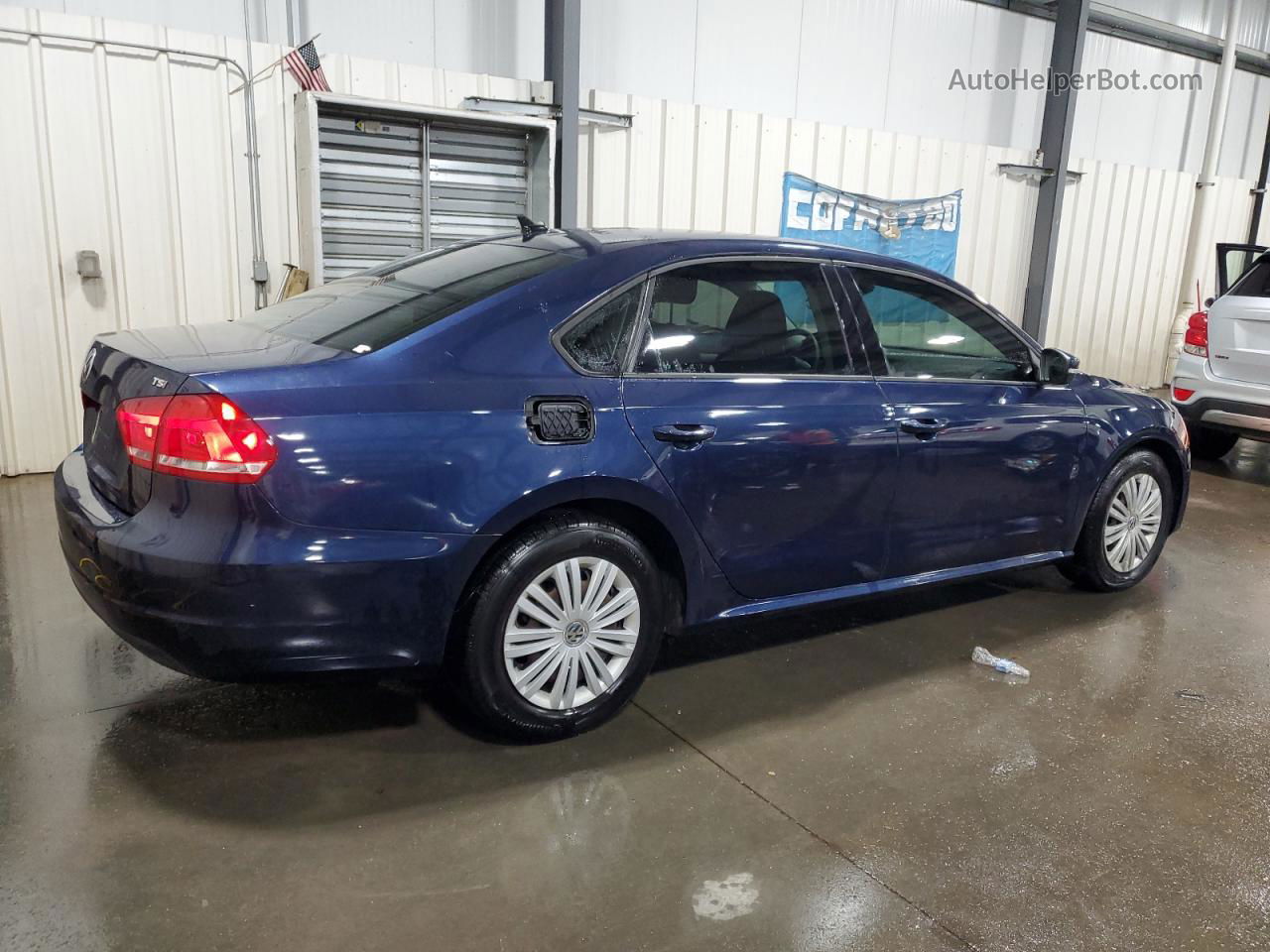 2015 Volkswagen Passat S Blue vin: 1VWAS7A38FC073332