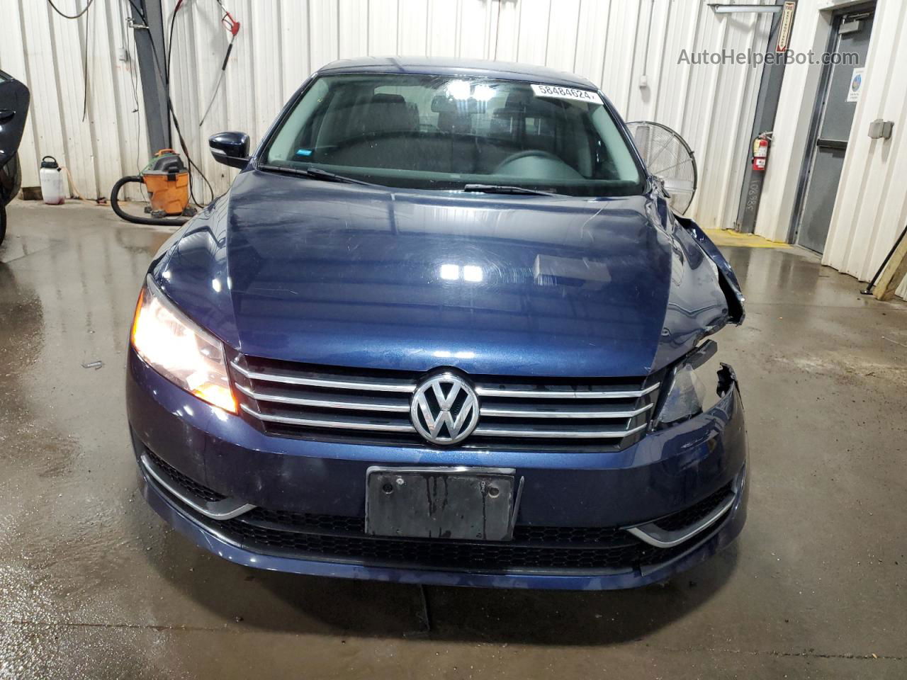 2015 Volkswagen Passat S Blue vin: 1VWAS7A38FC073332