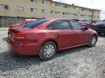 2015 Volkswagen Passat S Red vin: 1VWAS7A38FC074402