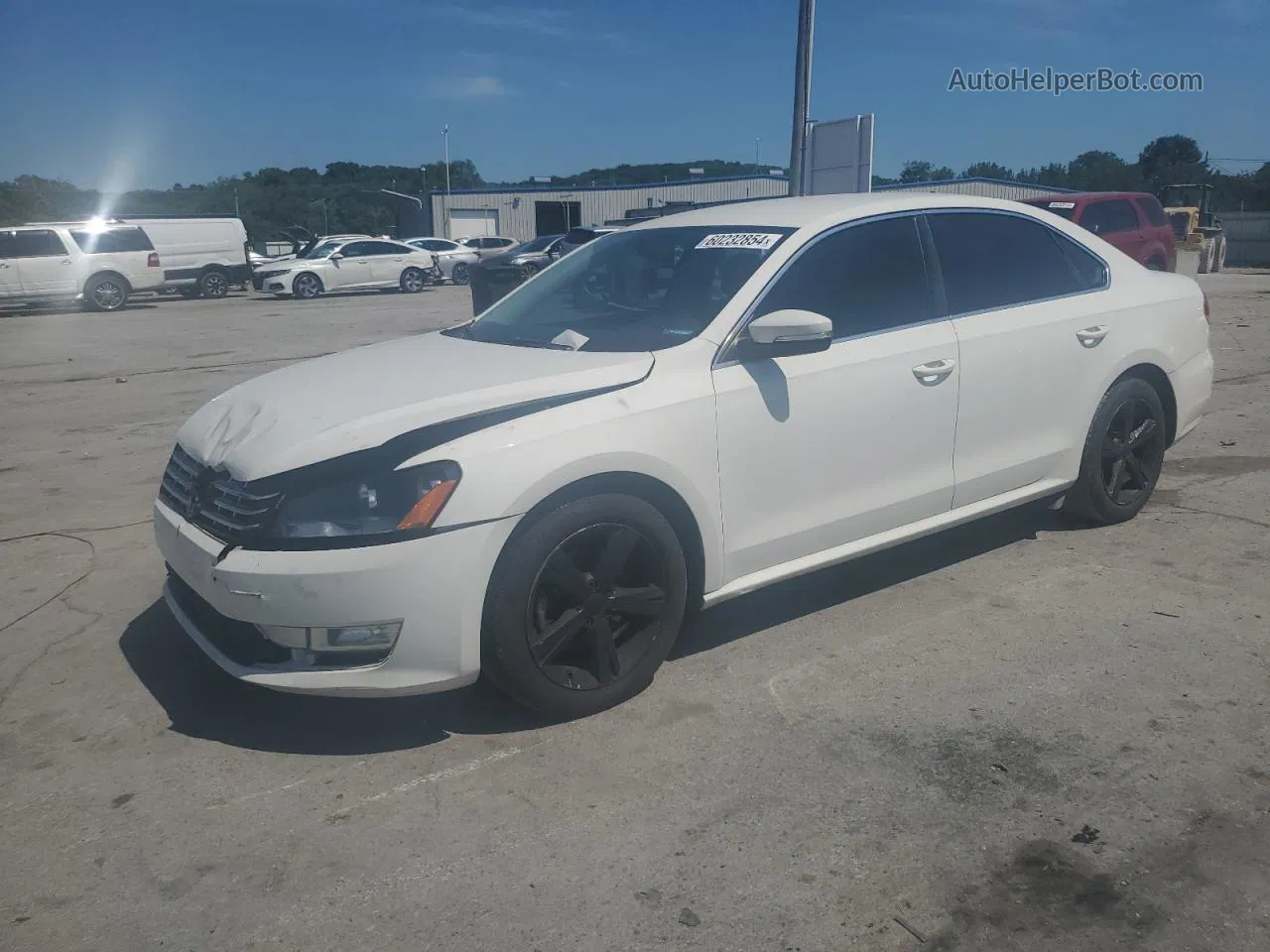 2015 Volkswagen Passat S White vin: 1VWAS7A38FC086730