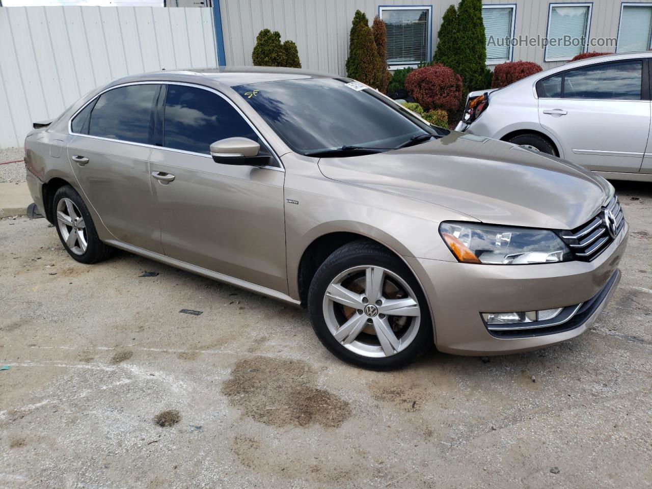 2015 Volkswagen Passat S Gold vin: 1VWAS7A38FC111335