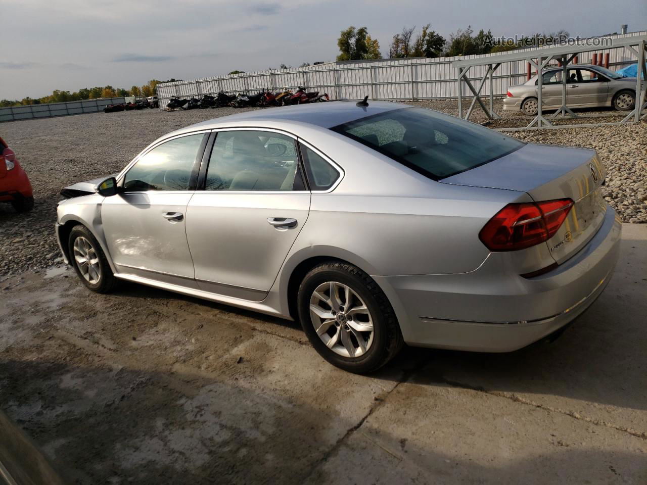 2016 Volkswagen Passat S Silver vin: 1VWAS7A38GC009048