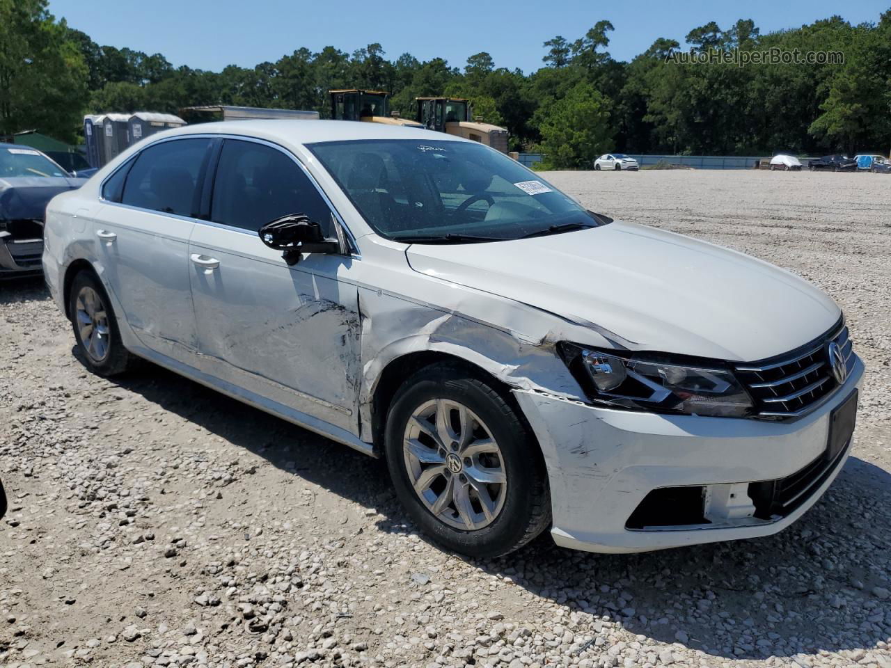 2016 Volkswagen Passat S White vin: 1VWAS7A38GC023452