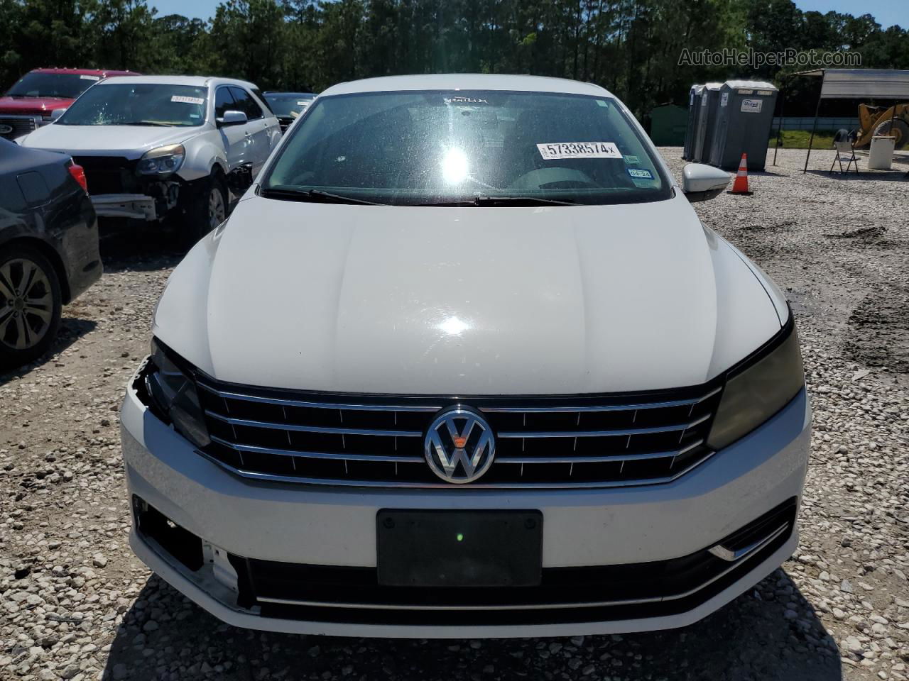 2016 Volkswagen Passat S White vin: 1VWAS7A38GC023452