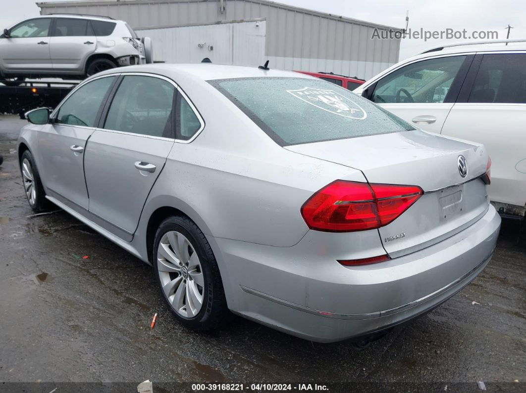 2016 Volkswagen Passat 1.8t S Silver vin: 1VWAS7A38GC030465