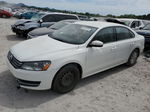 2014 Volkswagen Passat S White vin: 1VWAS7A39EC025692