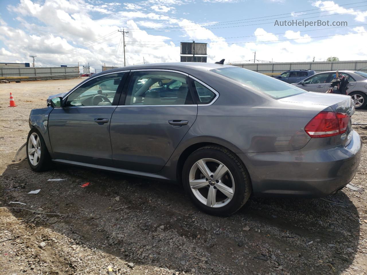 2014 Volkswagen Passat S Gray vin: 1VWAS7A39EC034358